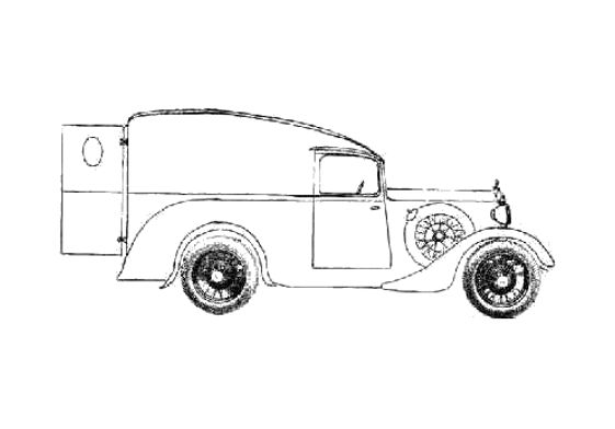 Download Drawing Daimler Van 1933 In Ai Pdf Png Svg Formats